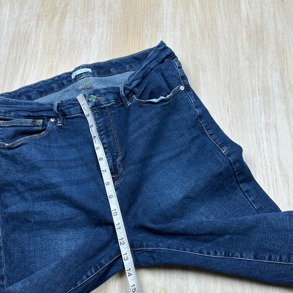 Good American Good Legs Skinny High Rise Stretch Casual Everyday Denim Jeans 16 - Picture 6 of 16